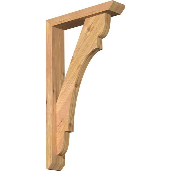 Olympic Slat Smooth Bracket w/ Offset Brace, Western Red Cedar, 3 1/2